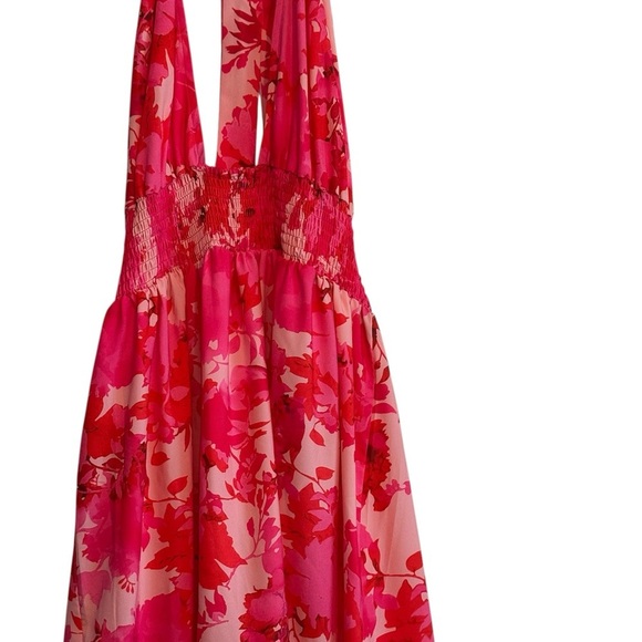 Anna-kaci Cross Neck Halter Printed Dress - Picture 3 of 7